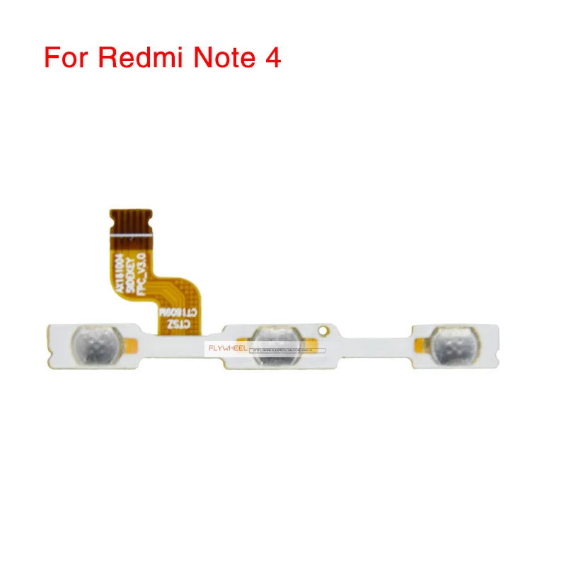 1pcs Power Button Flex Replacement For Xiaomi Redmi S2 3 3X 3S 4A 4X 5A 6A 7 5 Plus Note 5 6 Pro Mute Volume Control Side Switch