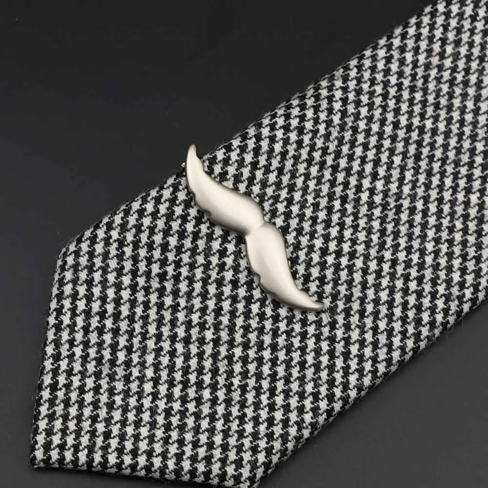 1 Piece Chrome Stainless Glasses Car Airplane Fork Spoon Shape Metal Tie Clip for Men Necktie Clips Pin For Mens Gift