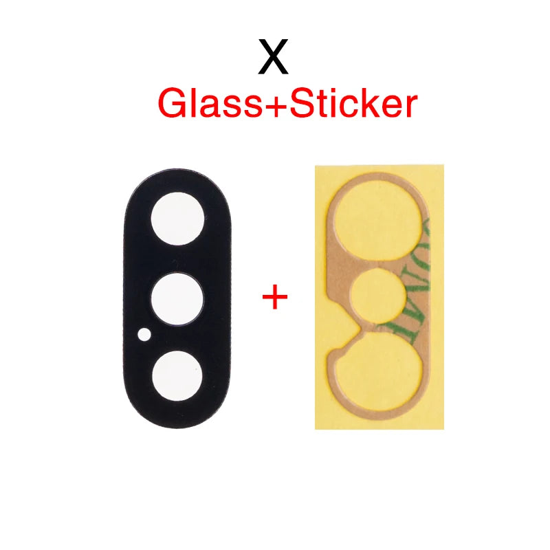 1set Back Rear Camera Lens Glass Cover For iPhone 6 6S 7 8 Plus X XR XS 11 12 13 Mini Pro Max Repair Parts