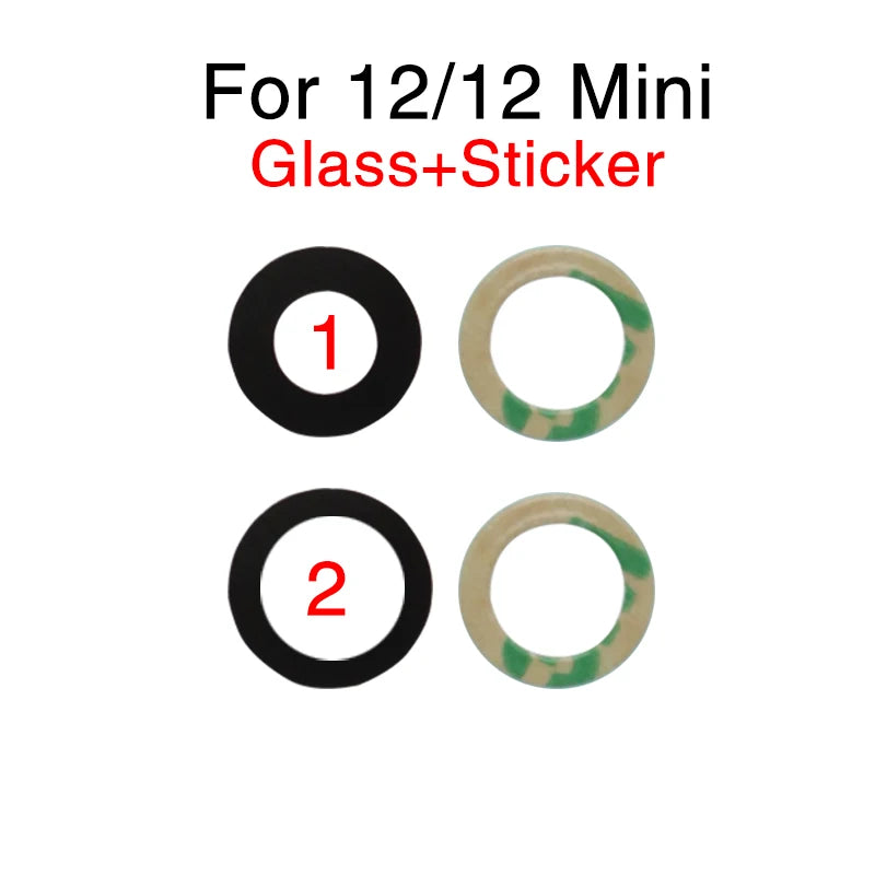 1set Back Rear Camera Lens Glass Cover For iPhone 6 6S 7 8 Plus X XR XS 11 12 13 Mini Pro Max Repair Parts