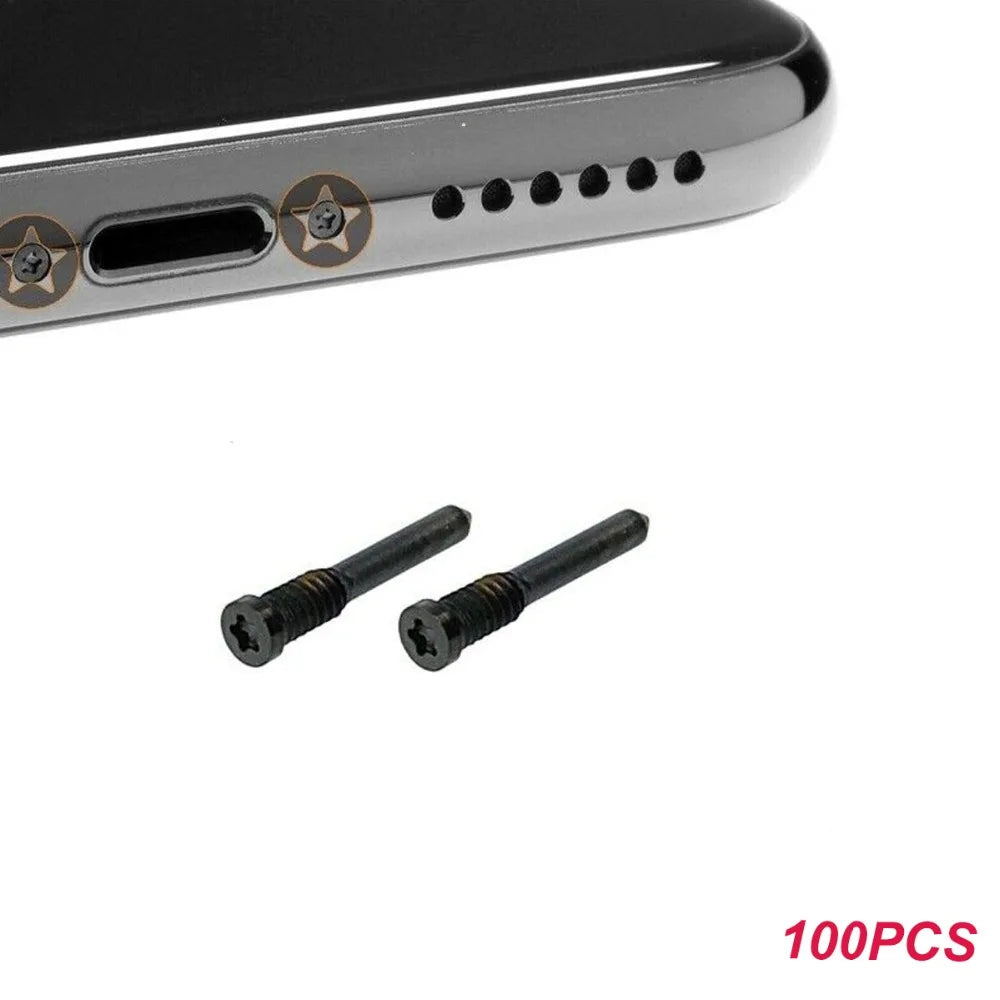 100pcs Bottom Screw Repair for Apple iPhone 15 11 12 13 14 Pro Max Mini X Xr XS 5s 6 6s 7 8 Plus Pentalobe Screw Replacement