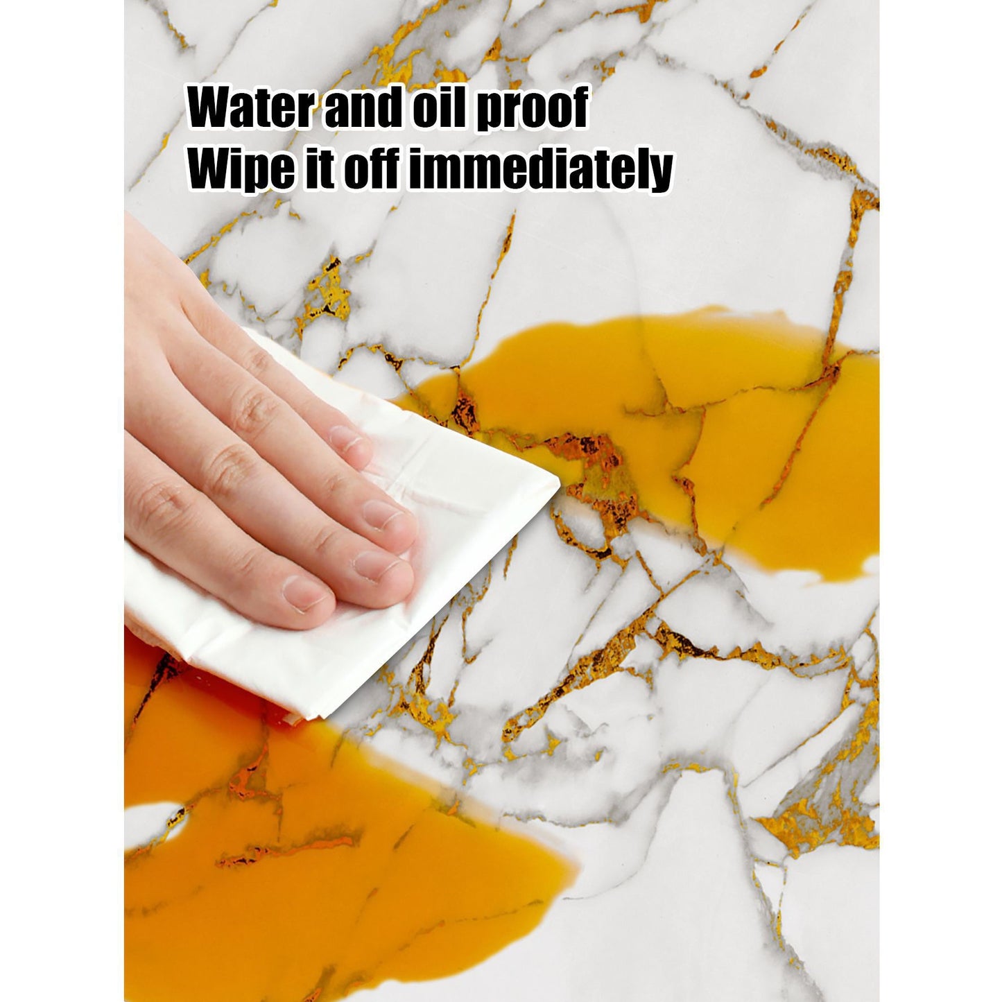 10-40PCS Imitation Marble 3D Ceramic Tile Wall Renovation Decoration Sticker Waterproof Self-adhesive Home Floor Sticker