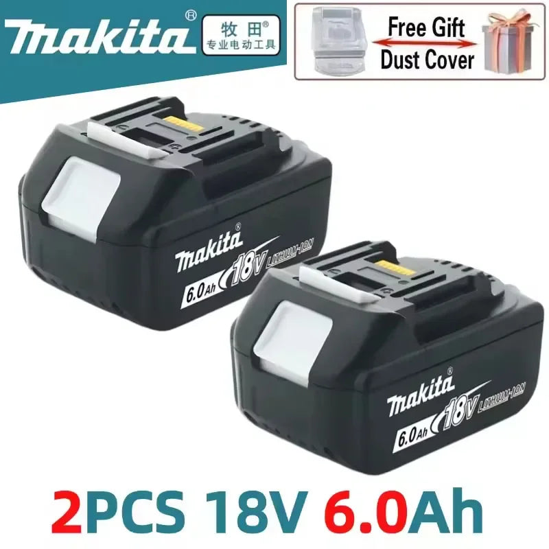 👍🏻Makita 18v Battery With Charger Rechargeable Lithium Ion for DDF487 BL1880 BL1860B LXT400 Power Tool Makita 18 v Battery🔥