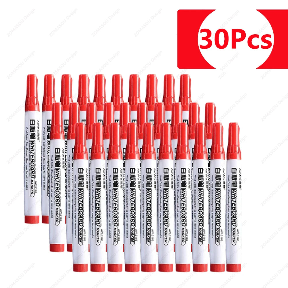 1-100pcs Erasable Whiteboard Marker Pen Blackboard Marker Teaching Chalk for Glass Ceramics Office School Art Marker Stationery