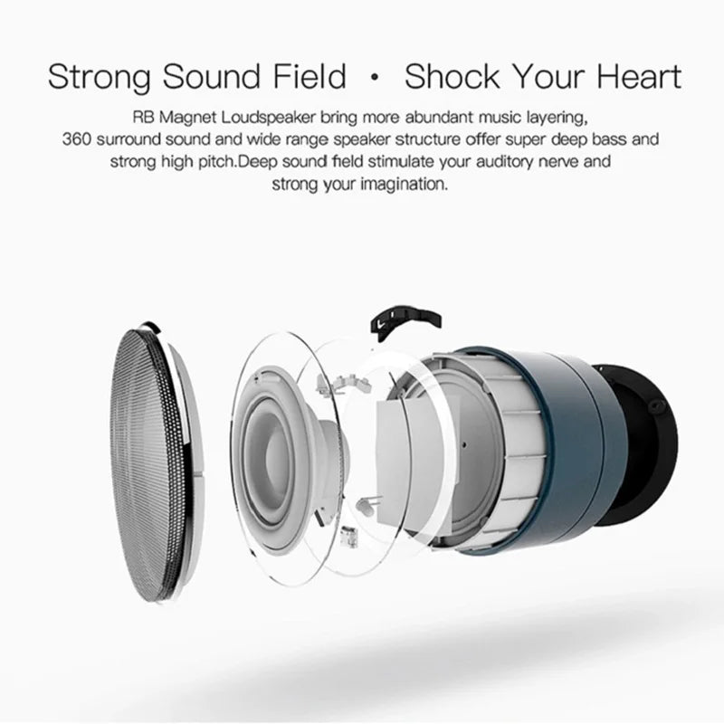 # A10 Wireless Bluetooth Speaker Small Steel Cannon Subwoofer Portable Mini Gift Card Bluetooth SpeakerColor