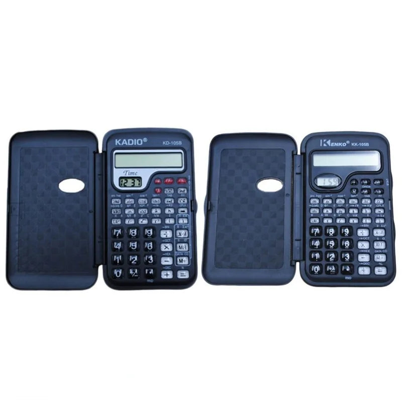 1pcs Portable Multifunctional Pocket Handheld Scientific Calculator with Clock Student School College for Mathematics Teaching