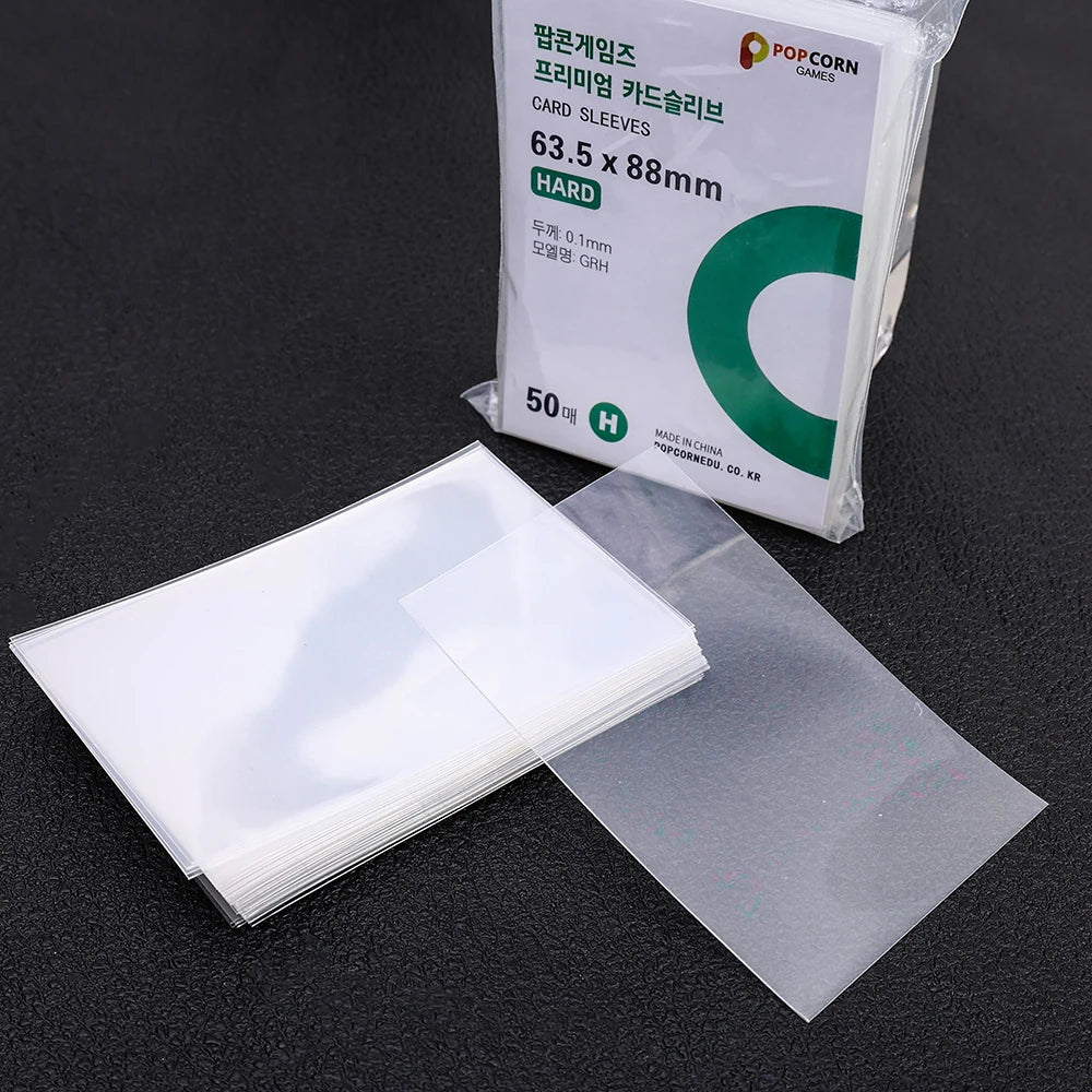 1-500Pcs Korea Card Sleeves HD Transparent Kpop Idol Card Protective Sleeve Photcards Protector Case Box For Popcorn Card Holder