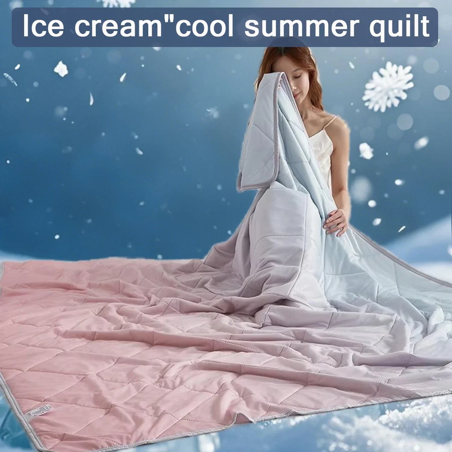 1PC High Quality Pure Color  Cooling Blankets  Lightweight, Breathable Summer Quilt with Double Side Cold Cooling Fabric 여름이불