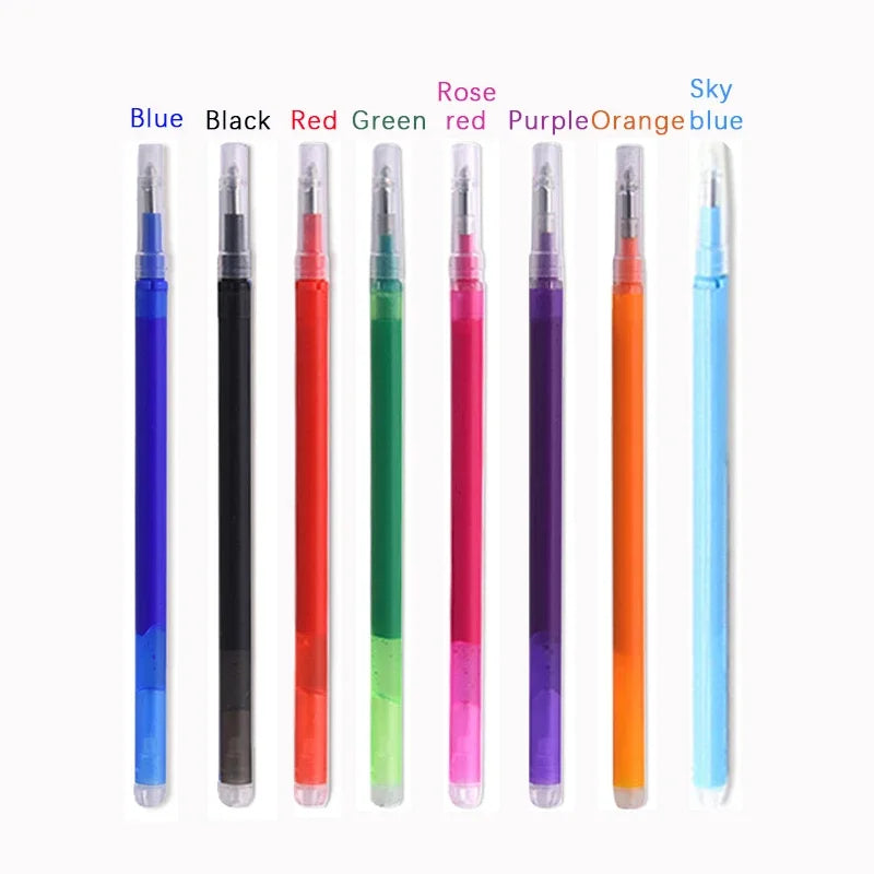 100 Pcs/Set 0.7mm Erasable Pen Refill Rod Magic Erasable Gel Pen for Pilot Frixion 8 Colors Ink Office Stationery Writing