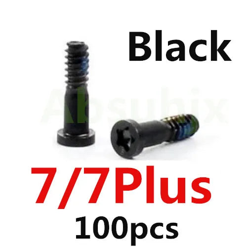 100pcs Back Cover Screw for iPhone X XS  11 12 13 Pro Max 5S 6 6S 7 8 Plus Bottom Dock Connector Five Star Pentalobe Screws