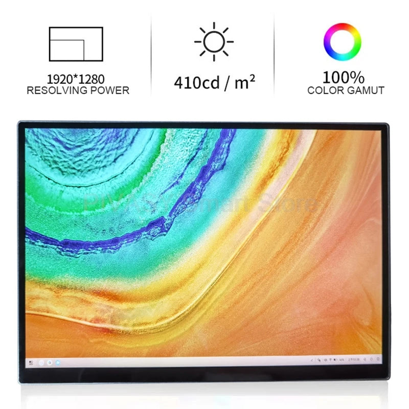10.5 Inch Touch Screen TV Monitor Mobile for Movie Home Party Office Business Lightweight Portable High - definition Saturation