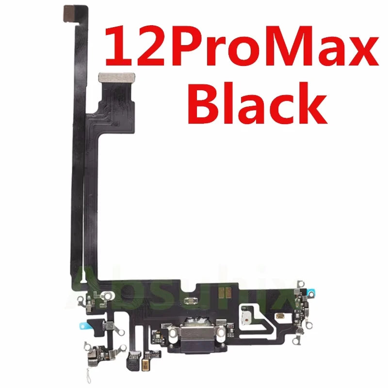 1pcs USB Charging port Charger for iPhone 11 12 13 14 plus 15 pro Max Mini Cable Repair Part Compatible with Microphone Repair