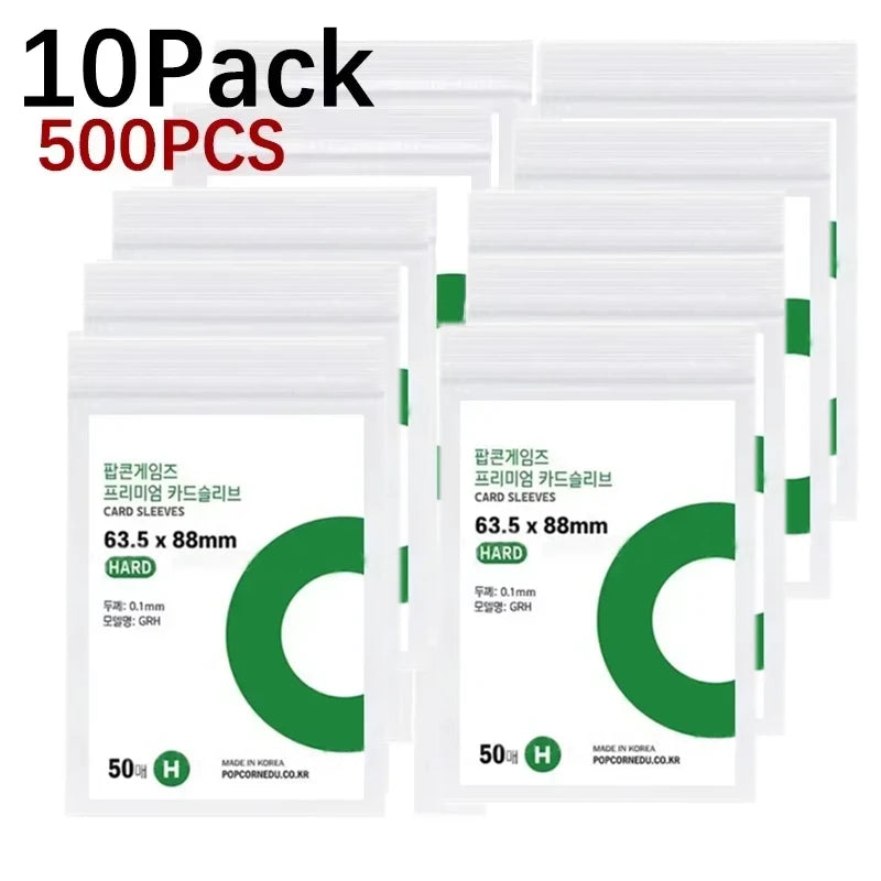 1-500Pcs Korea Card Sleeves HD Transparent Kpop Idol Card Protective Sleeve Photcards Protector Case Box For Popcorn Card Holder