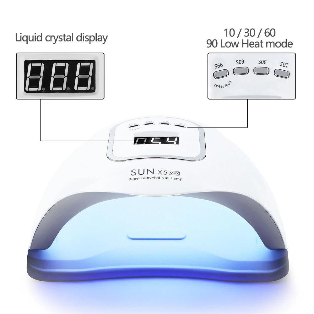 X5 MAX UV LED Nail Lamp - Professional Nail Dryer for Gel Nail Lamp Fast Curing at Home