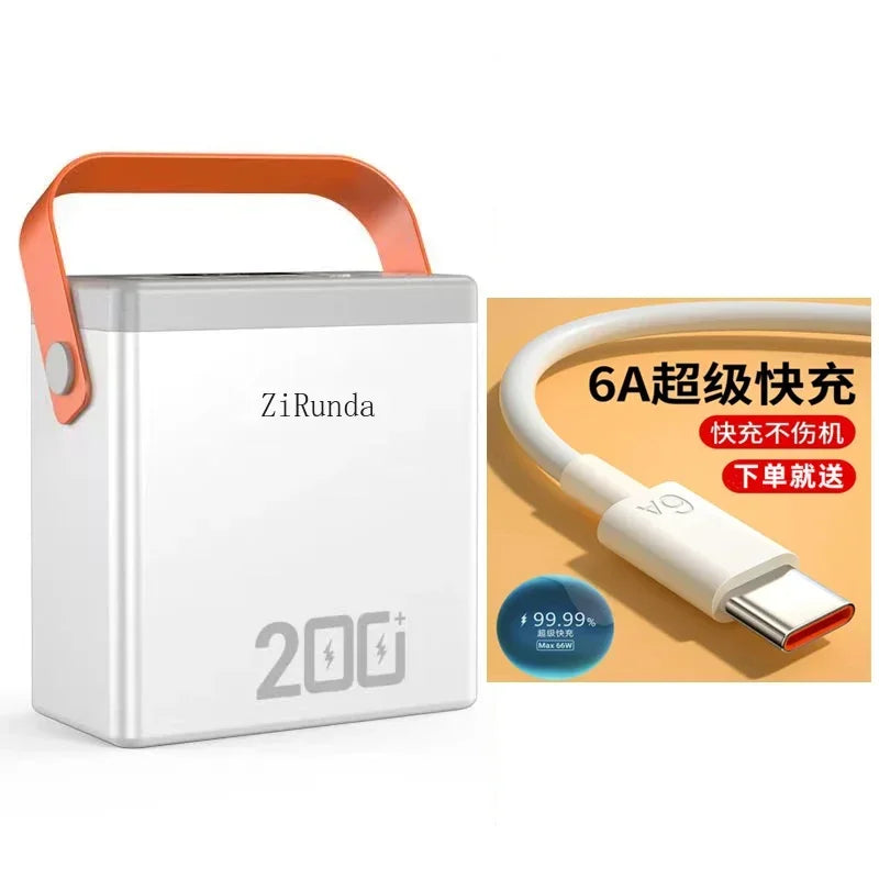 *200,000 mAh outdoor high power mobile power supply 9V mobile phone tablet fast charging large capacity power bank 220V