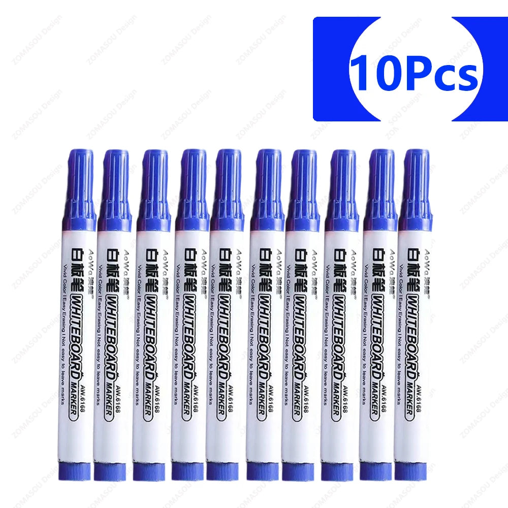1-100pcs Erasable Whiteboard Marker Pen Blackboard Marker Teaching Chalk for Glass Ceramics Office School Art Marker Stationery