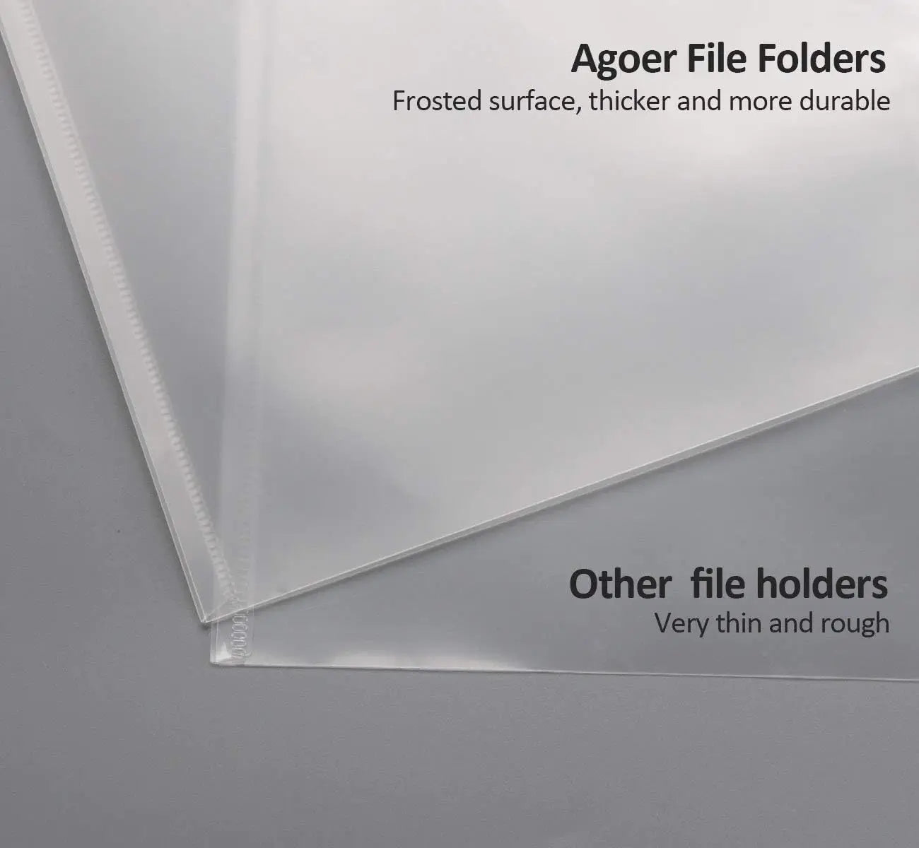 10pcs A4 Transparent Plastic File Bag Document Data Storage Bag With Snap Button Document Papers organizer Stationery supplies