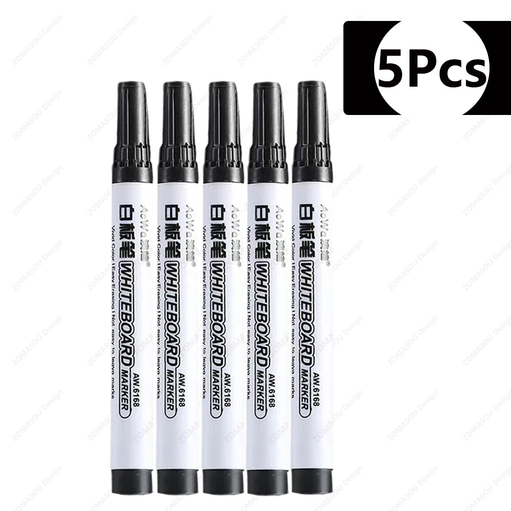 1-100pcs Erasable Whiteboard Marker Pen Blackboard Marker Teaching Chalk for Glass Ceramics Office School Art Marker Stationery