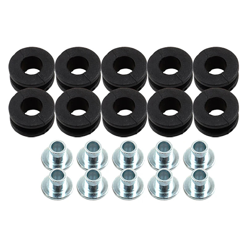 10Pcs Black Motorcycle Side Cover Rubber Grommets Gasket Fairings For Honda For Suzuki CBR GSXR Ninja ZX YZF Kawasaki