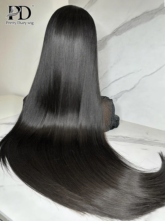 220 Density 13x4 Transparent Bone Straight 30 40 Inches 13x6 Lace Front Human Hair Wigs Brazilian Frontal Wigs For Women