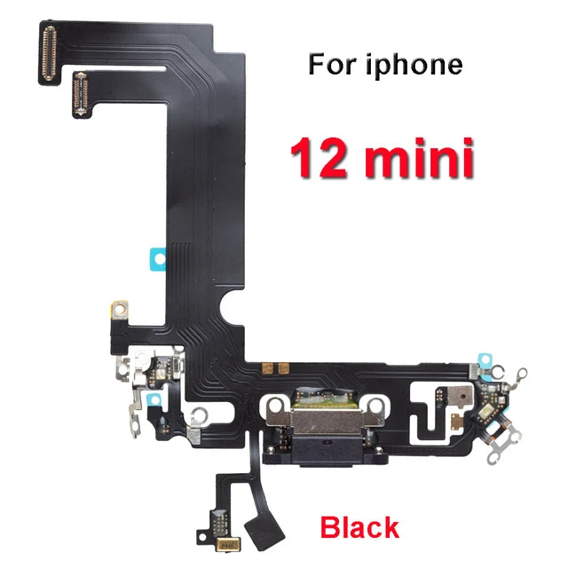 1pcs USB Charging port Charger for iPhone 11 12 13 14 plus 15 pro Max Mini Cable Repair Part Compatible with Microphone Repair