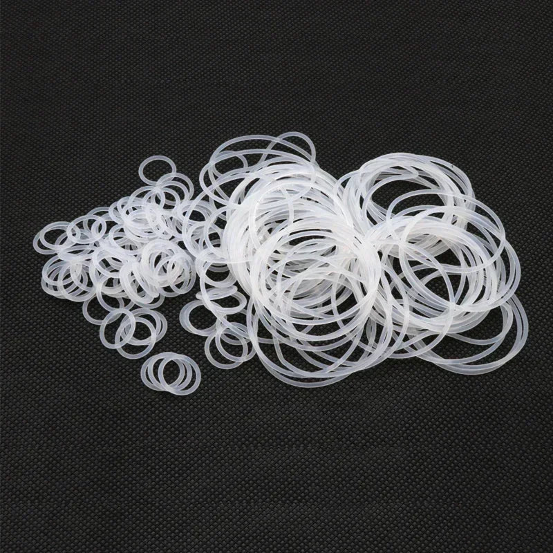 10/50Pcs White Silicone VMQ O-Ring Gasket CS 1mm OD 3 ~ 50mm Food Grade Waterproof Washer Nontoxic Silicone Rubber Sealing Ring