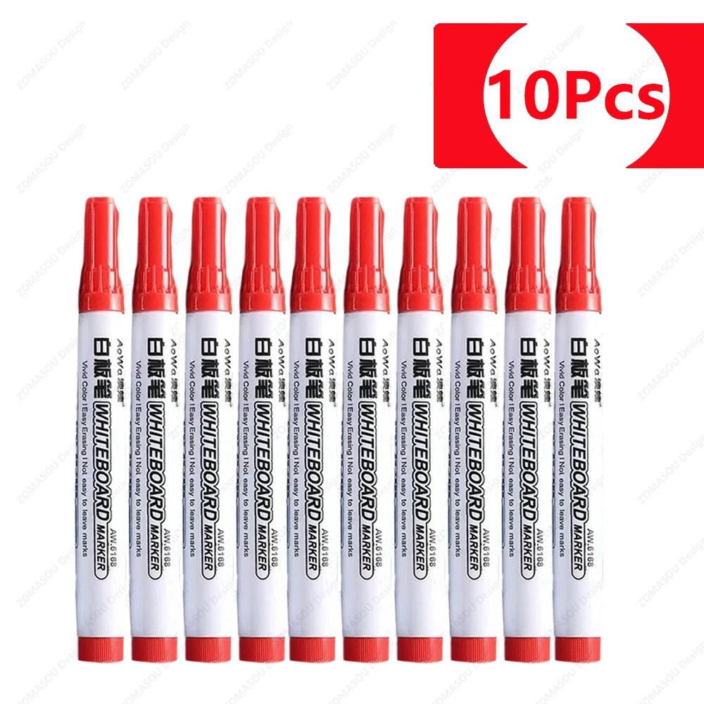 1-100pcs Erasable Whiteboard Marker Pen Blackboard Marker Teaching Chalk for Glass Ceramics Office School Art Marker Stationery
