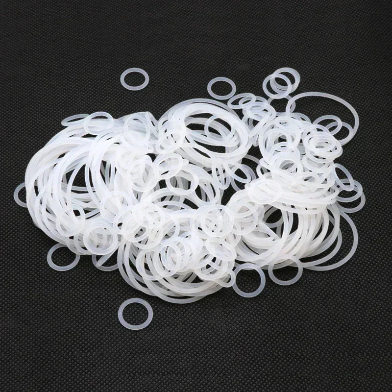 10/50Pcs White Silicone VMQ O-Ring Gasket CS 1mm OD 3 ~ 50mm Food Grade Waterproof Washer Nontoxic Silicone Rubber Sealing Ring
