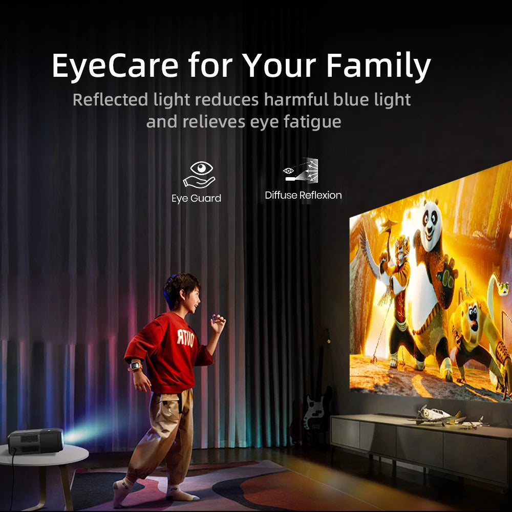 [Google TV/Android 14]4K Projector Full HD 1080P Home Theater Netflix-Licensed Outdoor Movie Smart Auto Focus Beam Projectors