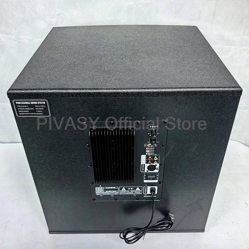 12/15 Inch Powered Subwoofer Speaker 300W Active Speakers High Power Deep Bass Sound Audio Box for Bar Home Stage Karaoke Party