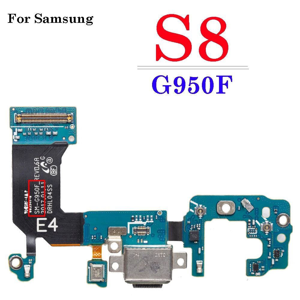 1Pcs USB Charging Port Flex For Samsung Galaxy S8 S9 Plus G950F G955F G960F G965F Doct Connector Charger Board Flex