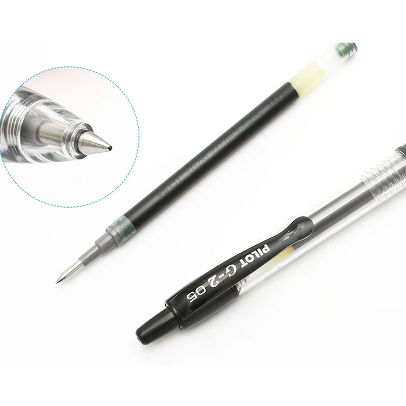 12pcs/Box PILOT BL-G2 Retractable Gel Ink Pen Set 0.38mm 05mm 07mm Tip Roller Ball Pens Comfort Grip School Supplies Pilot Pen