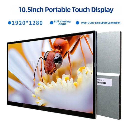 10.5 Inch Touch Screen TV Monitor Mobile for Movie Home Party Office Business Lightweight Portable High - definition Saturation