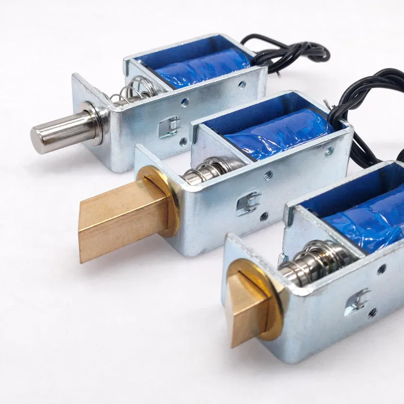 1PCS TAU-S0837DL DC 6V 12V 24V Electric Locks electromagnet stroke 10mm Magnetic Lock for the Cabinet door lock