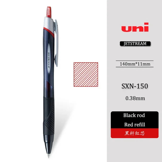 1PCS UNI Ballpoint Pen Jetstream Series Gel Pen Low Friction Fast Dry Smooth Writing School Office Supplies 0.38/0.5/0.7mm
