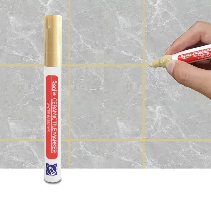 1/3 Pcs Waterproof White Marker Pen Wall Seam Repair Tiles Grout Markers Pens Floor Bathroom Decontamination Paint Brush Tools