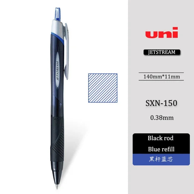 1PCS UNI Ballpoint Pen Jetstream Series Gel Pen Low Friction Fast Dry Smooth Writing School Office Supplies 0.38/0.5/0.7mm