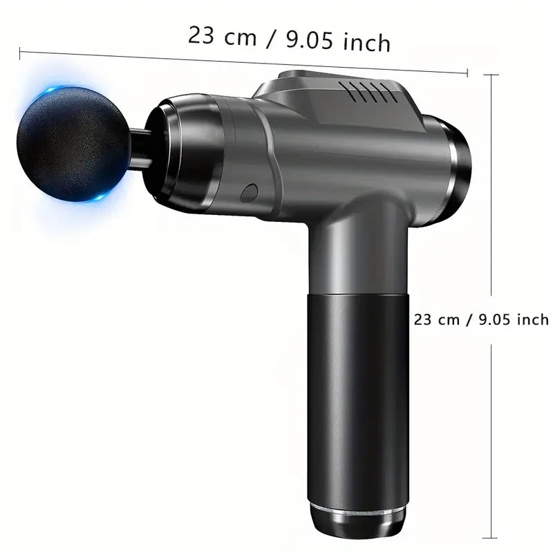 1200-9800 rpm High-Power Deep Muscle Massage Gun Electric Massager with 8 Heads For Body Neck Back Leg Fitness Tool 30 Levels