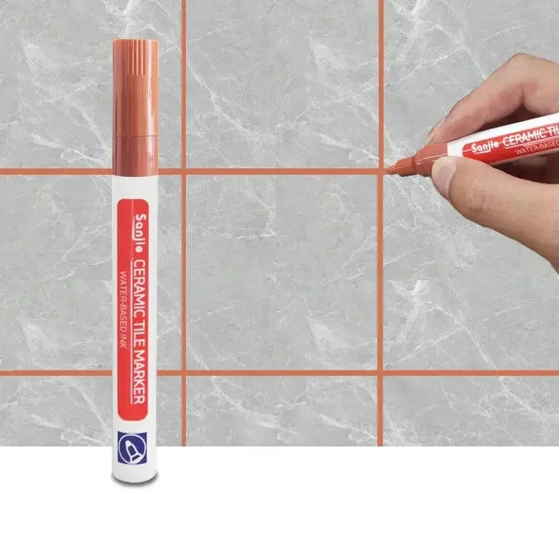 1/3 Pcs Waterproof White Marker Pen Wall Seam Repair Tiles Grout Markers Pens Floor Bathroom Decontamination Paint Brush Tools