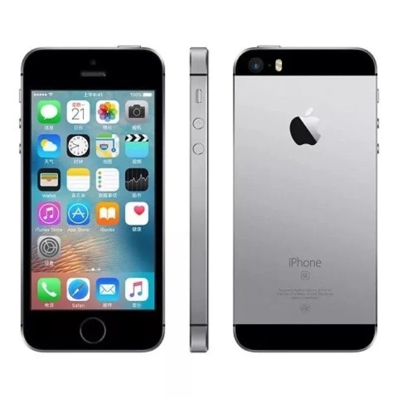 100% Original iPhone SE Cellphone 16/32/64/128GB ROM 2GB RAM 4.0" iOS A9 Touch ID 12MP Unlocked Dual Core Smartphone