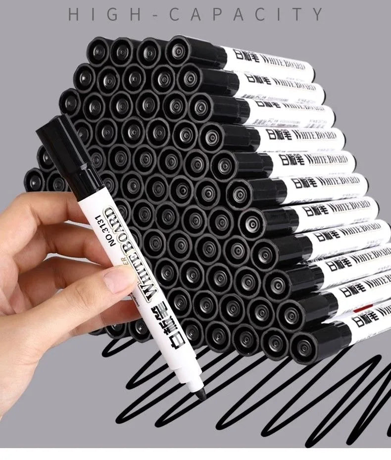 1-100pcs Erasable Whiteboard Marker Pen Blackboard Marker Teaching Chalk for Glass Ceramics Office School Art Marker Stationery