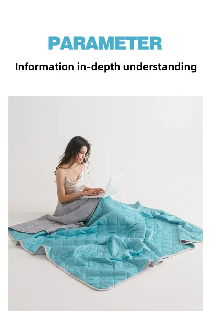 1pc Solid Color High-Quality  Summer Cooling Blanket, Lightweight, Breathable & Skin-Friendly for Hot Sleepers,Bedding 냉감이불/여름이불