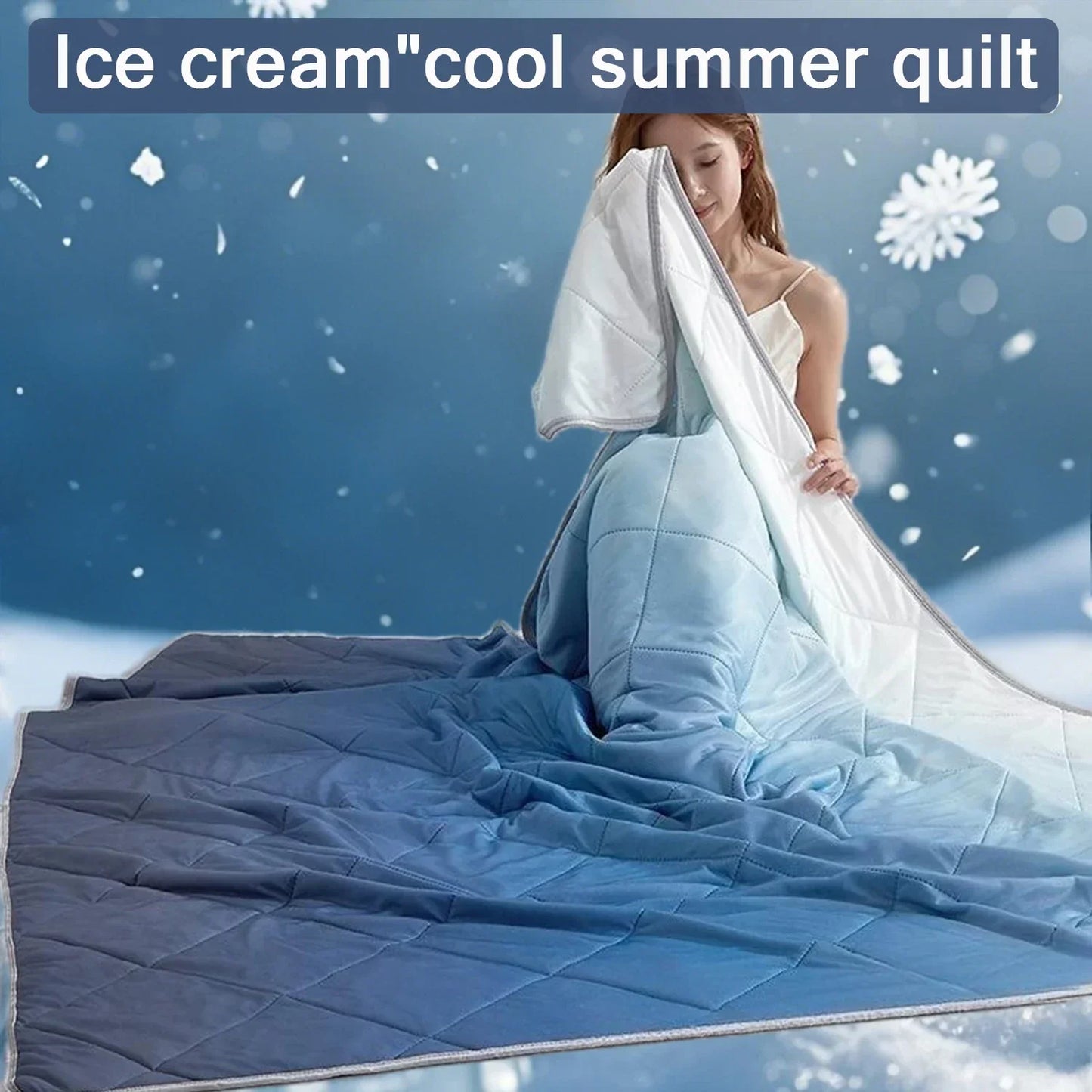 1PC High Quality Pure Color  Cooling Blankets  Lightweight, Breathable Summer Quilt with Double Side Cold Cooling Fabric 여름이불