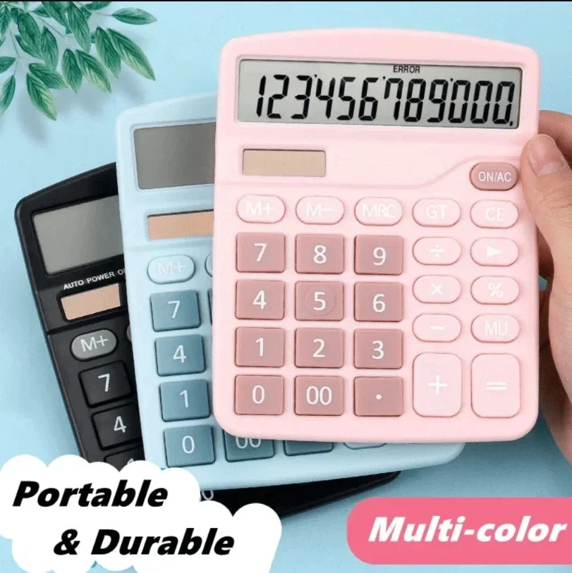 1Pcs Solar Scientific Calculator Desktop Financial Office Computer Calculators Large Display Office Calculators Cute Calculator