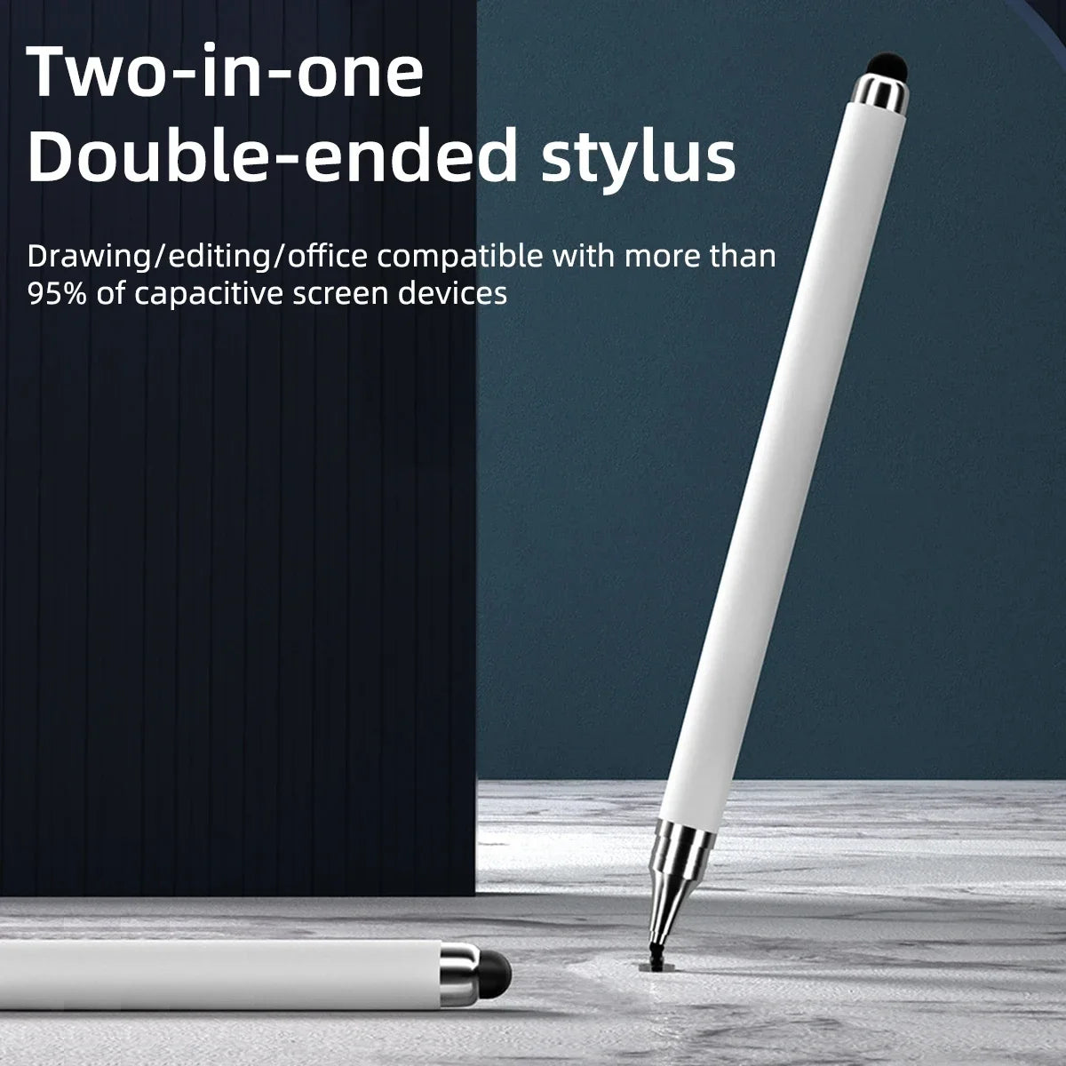 10Pcs Touch Pencil 2 in 1 Universal Stylus Pen for Tablet Laptop IPad IPhone Drawing Screen Tablet Pen for Huawei Samsung Phone