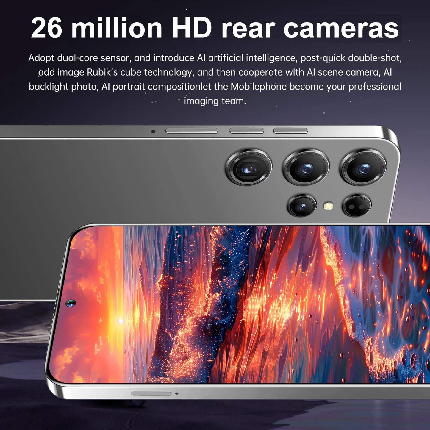 X18 Smartphone Android 6.6 inch 128GB ROM 8GB RAM 4G Network Dual SIM Cellphones Google Play Store 5200mah Mobile phones