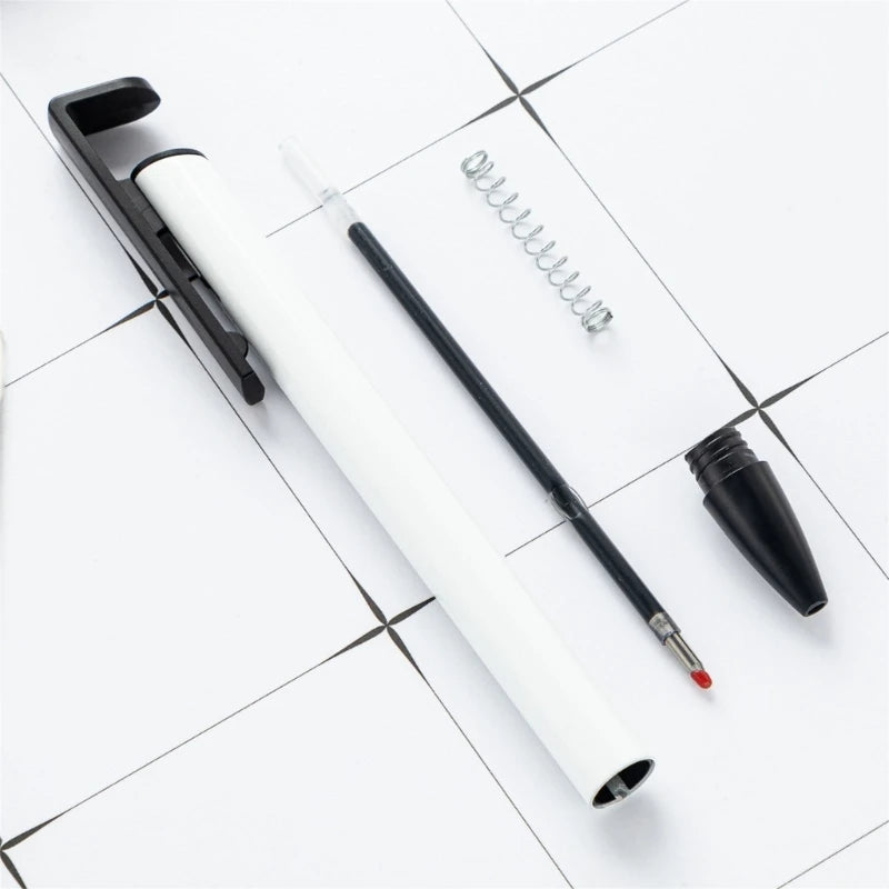 10Pcs Heat Transfer Retractable Ballpoint Pen Sublimation Pen Blank for Full Printing Ballpoint Pen