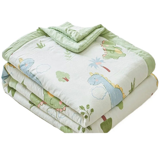 100% Cotton Summer Cooler Air-conditioning Nap Blanket Soy Fiber Comforter Quilt Core Super Soft Comfortable Antibacterial Quilt