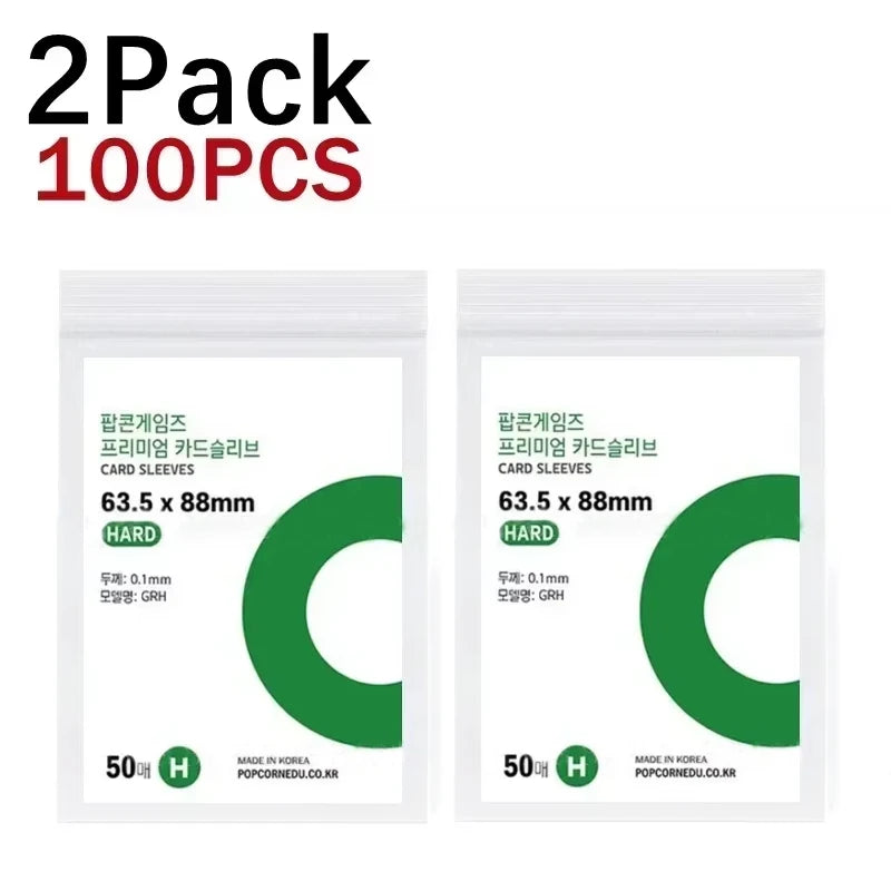 1-500Pcs Korea Card Sleeves HD Transparent Kpop Idol Card Protective Sleeve Photcards Protector Case Box For Popcorn Card Holder
