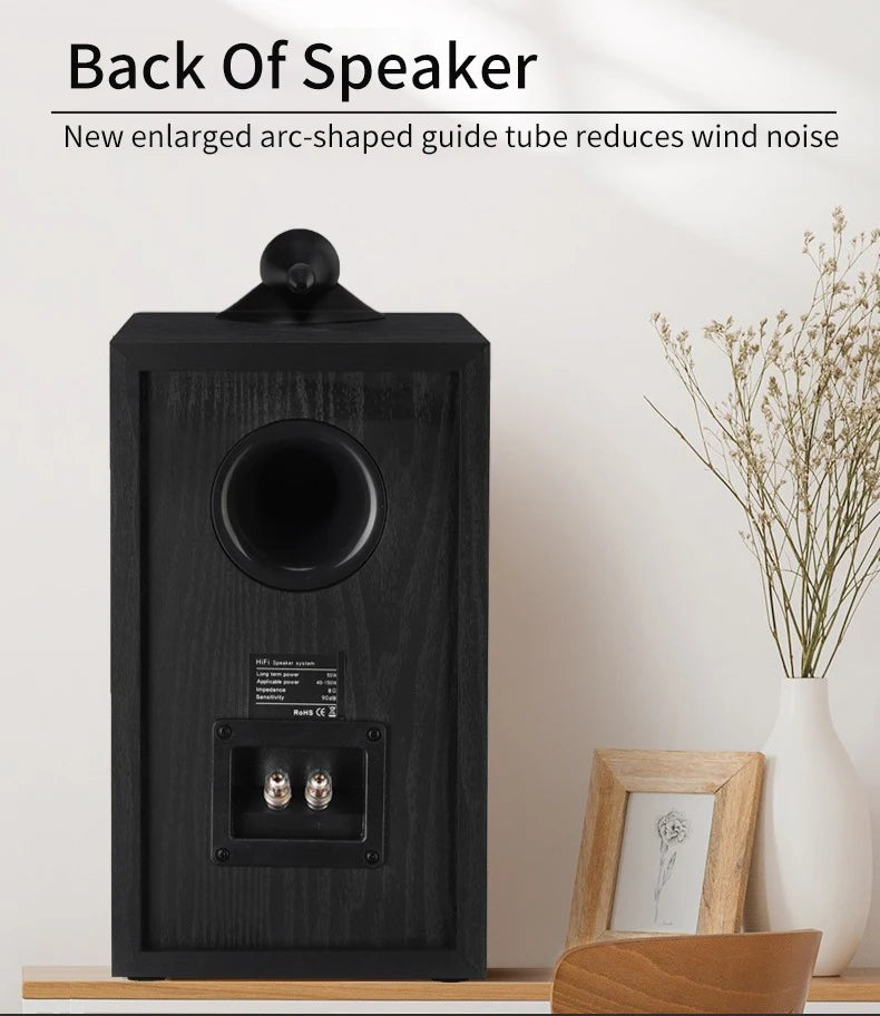 140W High-Power 6.5-inch Speaker Three-Way Bookshelf Speaker Hifi Fever 2.0 Audio Passive Home Theater Enthusiast Speaker 8Ω